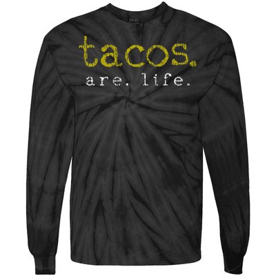 Taco Mexican Food Gift Taco Lover Tie-Dye Long Sleeve Shirt