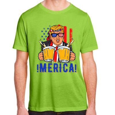 Trump Merica Funny Trump Patriot Funny 4th Of July Gift Adult ChromaSoft Performance T-Shirt