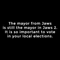 The Mayor From Jaws Is Still The Mayor In Jaws 2 Button