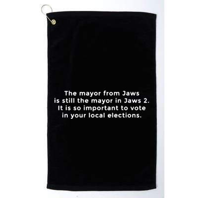 The Mayor From Jaws Is Still The Mayor In Jaws 2 Golf Towel