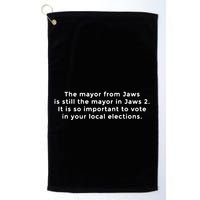 The Mayor From Jaws Is Still The Mayor In Jaws 2 Golf Towel