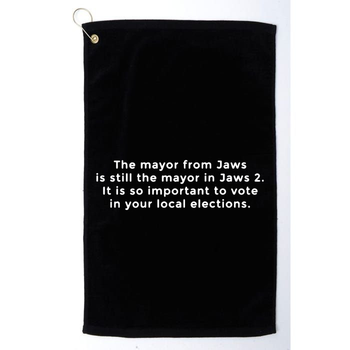 The Mayor From Jaws Is Still The Mayor In Jaws 2 Golf Towel