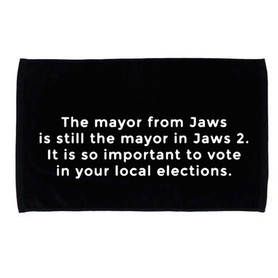 The Mayor From Jaws Is Still The Mayor In Jaws 2 Microfiber Hand Towel