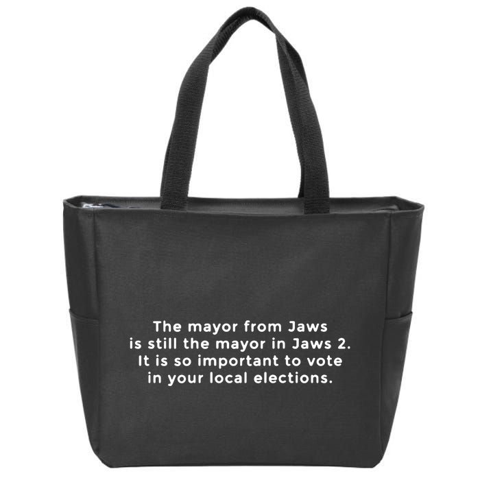 The Mayor From Jaws Is Still The Mayor In Jaws 2 Zip Tote Bag