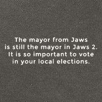 The Mayor From Jaws Is Still The Mayor In Jaws 2 Cotton Canvas Backpack