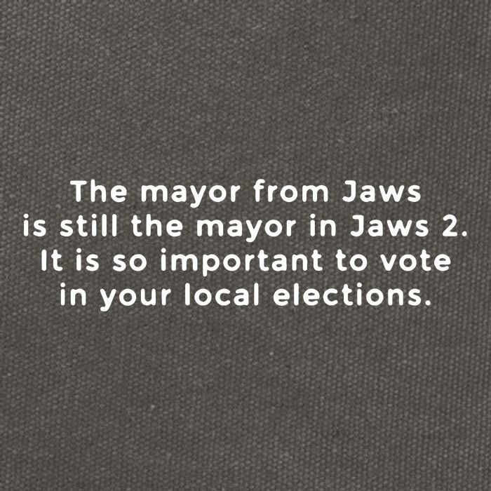 The Mayor From Jaws Is Still The Mayor In Jaws 2 Cotton Canvas Backpack