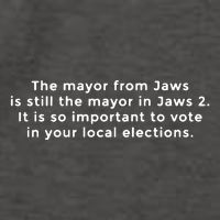 The Mayor From Jaws Is Still The Mayor In Jaws 2 Vector Backpack