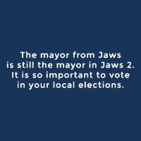 The Mayor From Jaws Is Still The Mayor In Jaws 2 Infant Baby Jersey Bodysuit