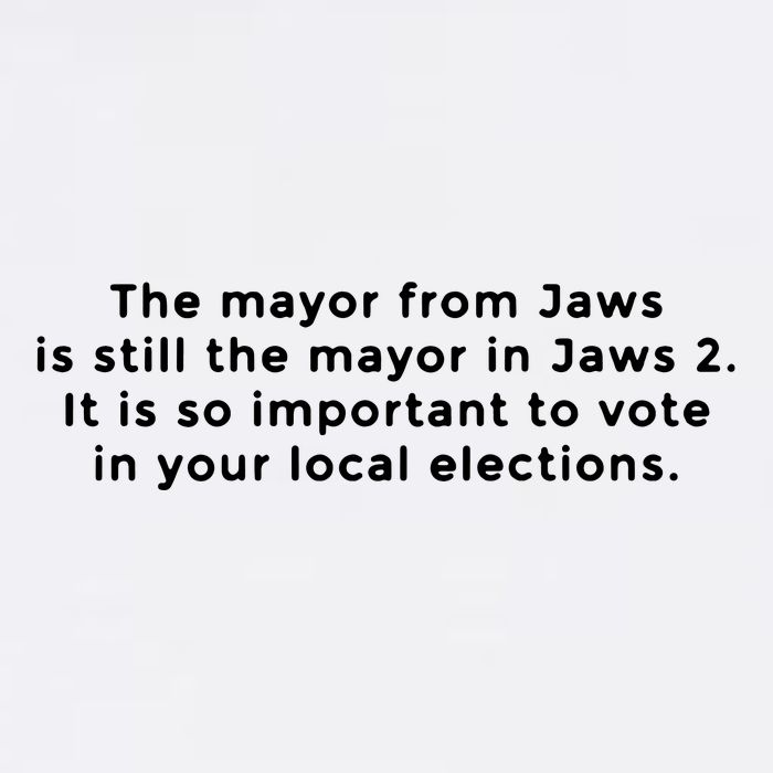 The Mayor From Jaws Is Still The Mayor In Jaws 2 Garment-Dyed Sweatshirt