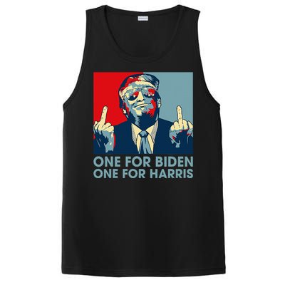 Trump Middle Finger Biden Harris Republican PosiCharge Competitor Tank