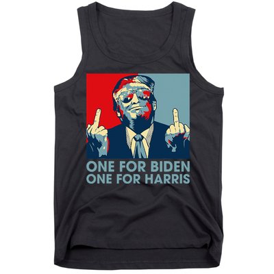 Trump Middle Finger Biden Harris Republican Tank Top