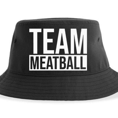 Team Meatball Funny Meatball Maker Lover Sustainable Bucket Hat