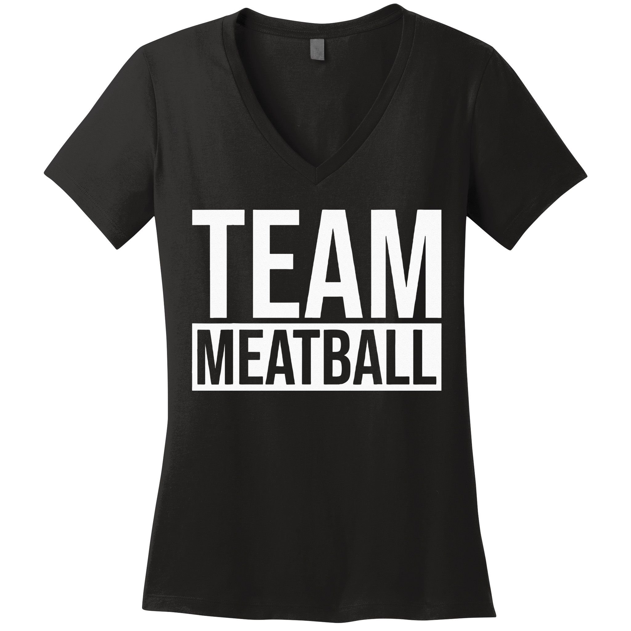 Team Meatball Funny Meatball Maker Lover Women's V-Neck T-Shirt