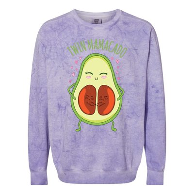 Twin Mamacado Funny Avocado Colorblast Crewneck Sweatshirt