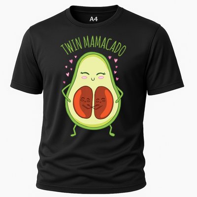 Twin Mamacado Funny Avocado Cooling Performance Crew T-Shirt