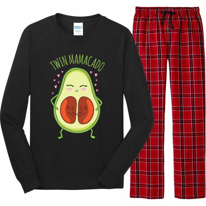 Twin Mamacado Funny Avocado Long Sleeve Pajama Set