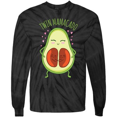 Twin Mamacado Funny Avocado Tie-Dye Long Sleeve Shirt