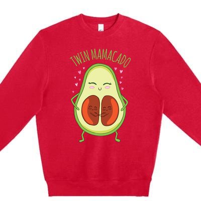 Twin Mamacado Funny Avocado Premium Crewneck Sweatshirt