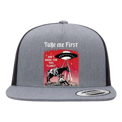 Take Me First Flat Bill Trucker Hat