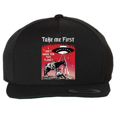 Take Me First Wool Snapback Cap