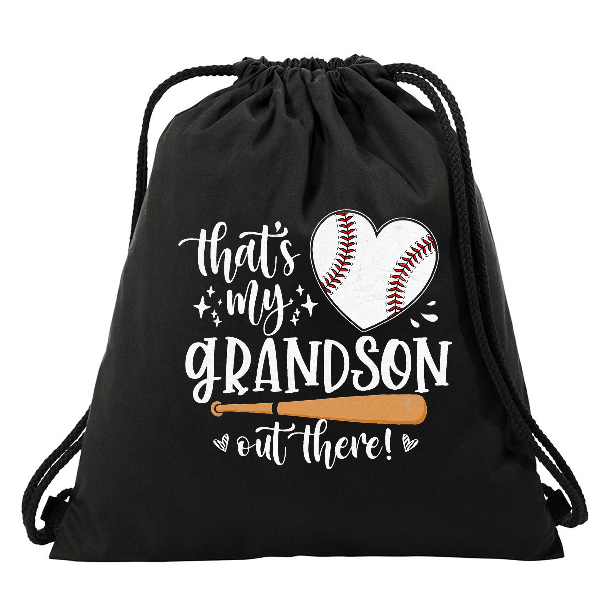 That's My Grandson Out There Baseball Grandma Mother's Day Drawstring Bag