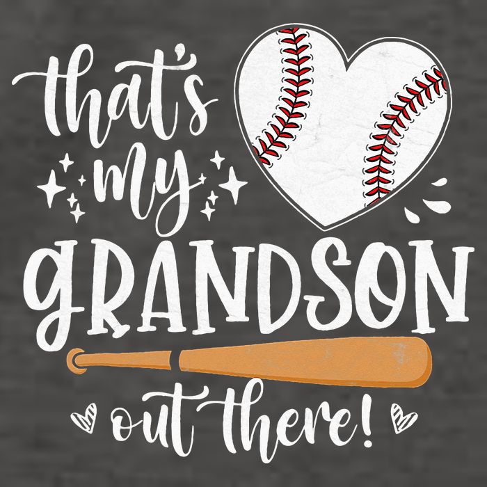 That's My Grandson Out There Baseball Grandma Mother's Day Vector Backpack