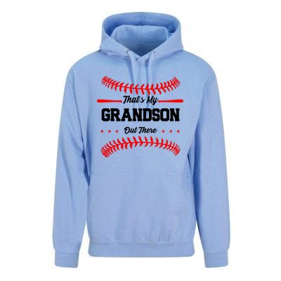 ThatS My Grandson Out There Wo Baseball Grandma Unisex Surf Hoodie