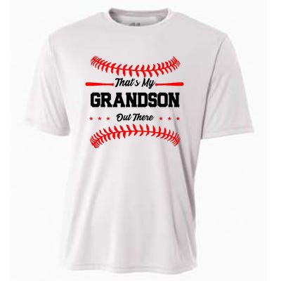 ThatS My Grandson Out There Wo Baseball Grandma Cooling Performance Crew T-Shirt