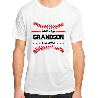 ThatS My Grandson Out There Wo Baseball Grandma Adult ChromaSoft Performance T-Shirt