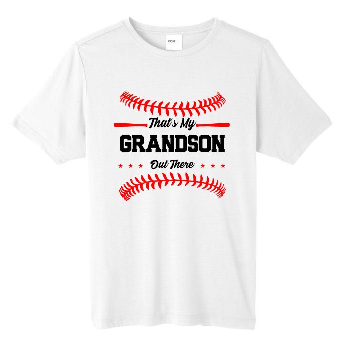 ThatS My Grandson Out There Wo Baseball Grandma Tall Fusion ChromaSoft Performance T-Shirt