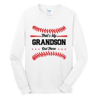 ThatS My Grandson Out There Wo Baseball Grandma Tall Long Sleeve T-Shirt