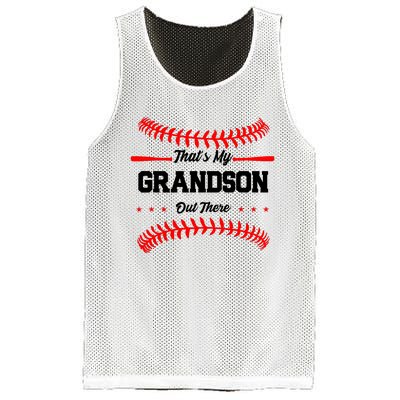 ThatS My Grandson Out There Wo Baseball Grandma Mesh Reversible Basketball Jersey Tank