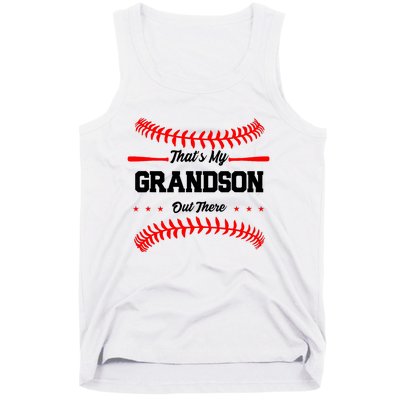 ThatS My Grandson Out There Wo Baseball Grandma Tank Top