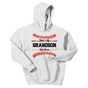 ThatS My Grandson Out There Wo Baseball Grandma Kids Hoodie