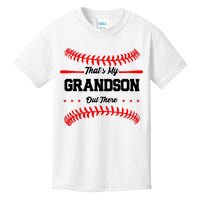 ThatS My Grandson Out There Wo Baseball Grandma Kids T-Shirt