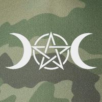 Triple Moon Goddess Pentacle Pagan Wiccan Legacy Tie Dye Trucker Hat