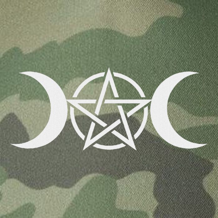 Triple Moon Goddess Pentacle Pagan Wiccan Legacy Tie Dye Trucker Hat
