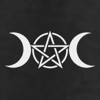 Triple Moon Goddess Pentacle Pagan Wiccan 15oz Campfire Ceramic Mug