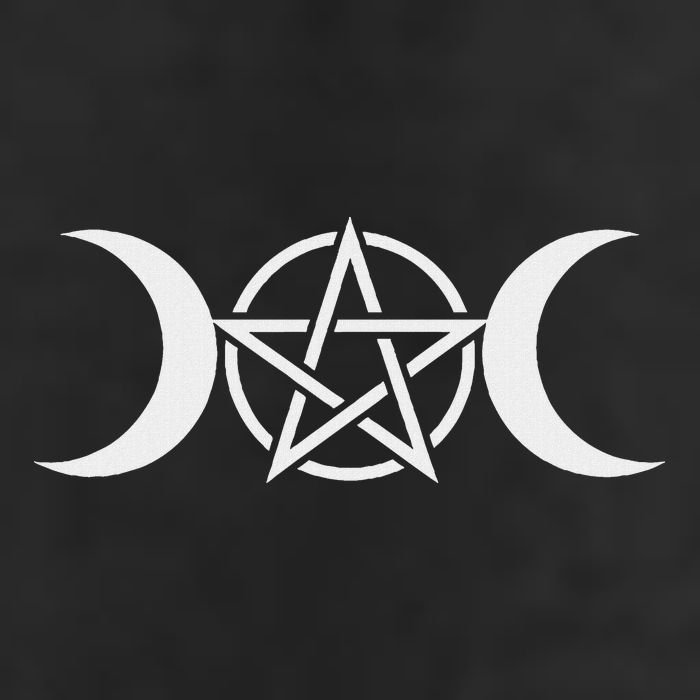 Triple Moon Goddess Pentacle Pagan Wiccan 15oz Campfire Ceramic Mug