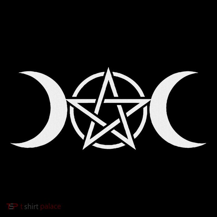 Triple Moon Goddess Pentacle Pagan Wiccan Flatbill Hat