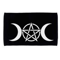 Triple Moon Goddess Pentacle Pagan Wiccan Microfiber Hand Towel