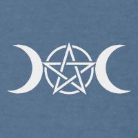 Triple Moon Goddess Pentacle Pagan Wiccan Garment-Dyed Sweatshirt