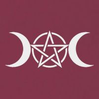 Triple Moon Goddess Pentacle Pagan Wiccan 16oz Travel Tumbler