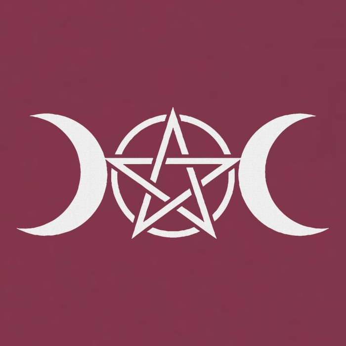 Triple Moon Goddess Pentacle Pagan Wiccan 16oz Travel Tumbler