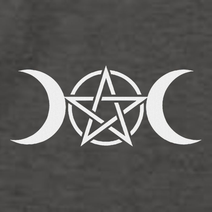 Triple Moon Goddess Pentacle Pagan Wiccan Vector Backpack