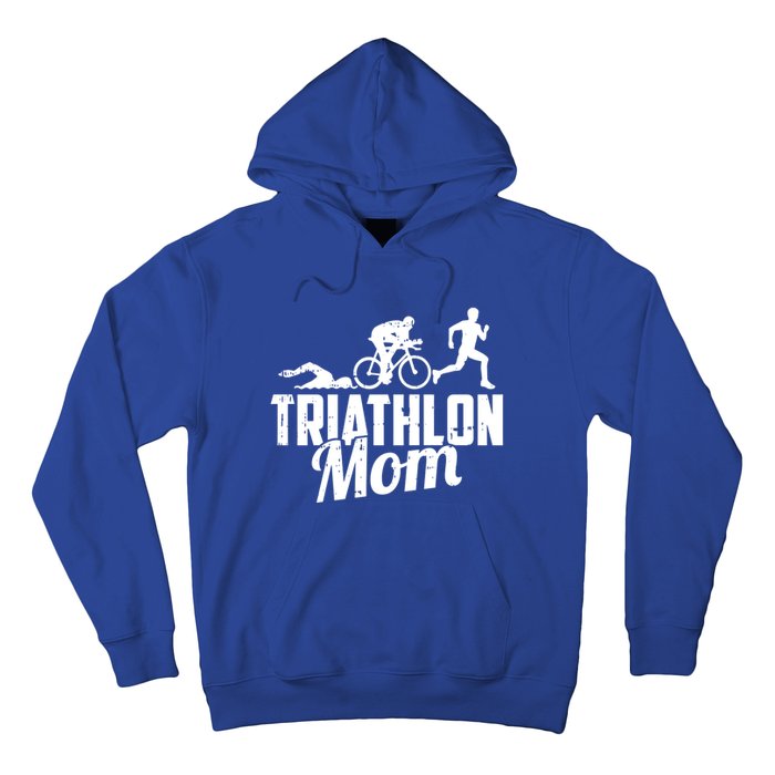 Triathlon Mom Gift Cycling Running Swimming Triathlete Meaningful Gift Hoodie