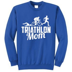 Triathlon Mom Gift Cycling Running Swimming Triathlete Meaningful Gift Sweatshirt