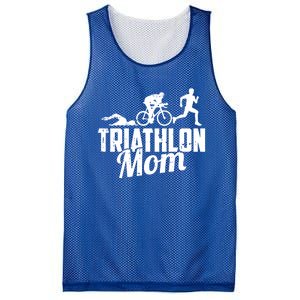 Triathlon Mom Gift Cycling Running Swimming Triathlete Meaningful Gift Mesh Reversible Basketball Jersey Tank