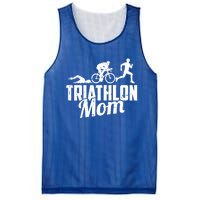 Triathlon Mom Gift Cycling Running Swimming Triathlete Meaningful Gift Mesh Reversible Basketball Jersey Tank