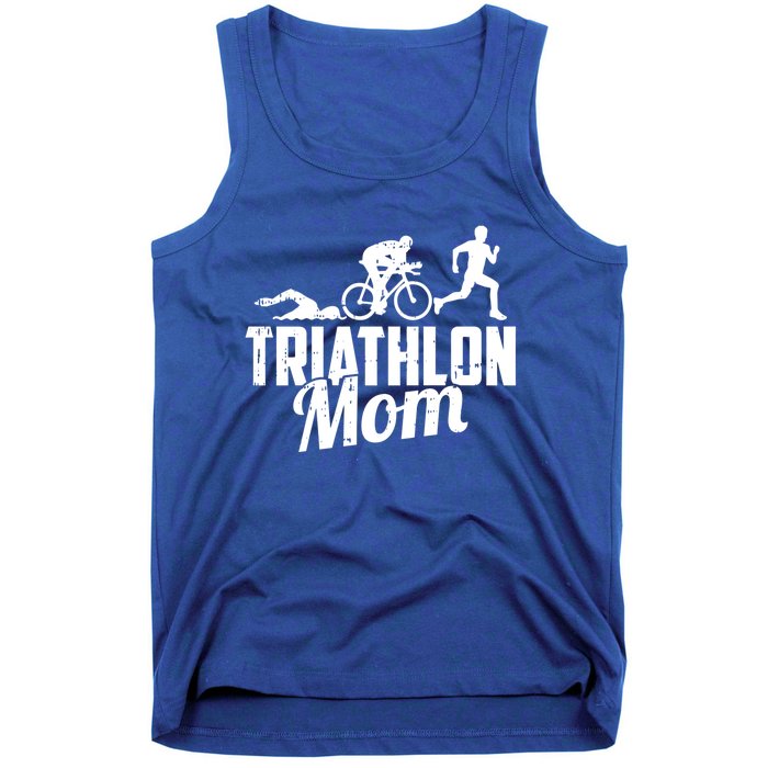 Triathlon Mom Gift Cycling Running Swimming Triathlete Meaningful Gift Tank Top